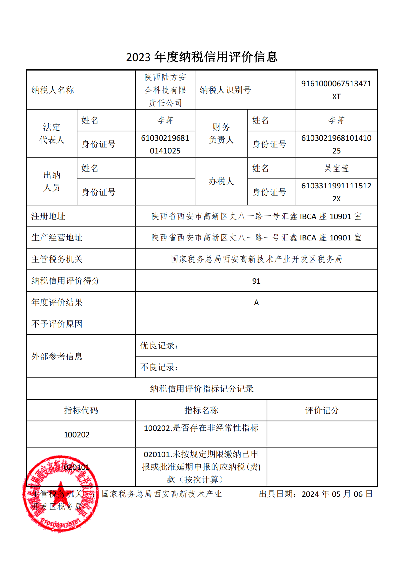 A級納稅人