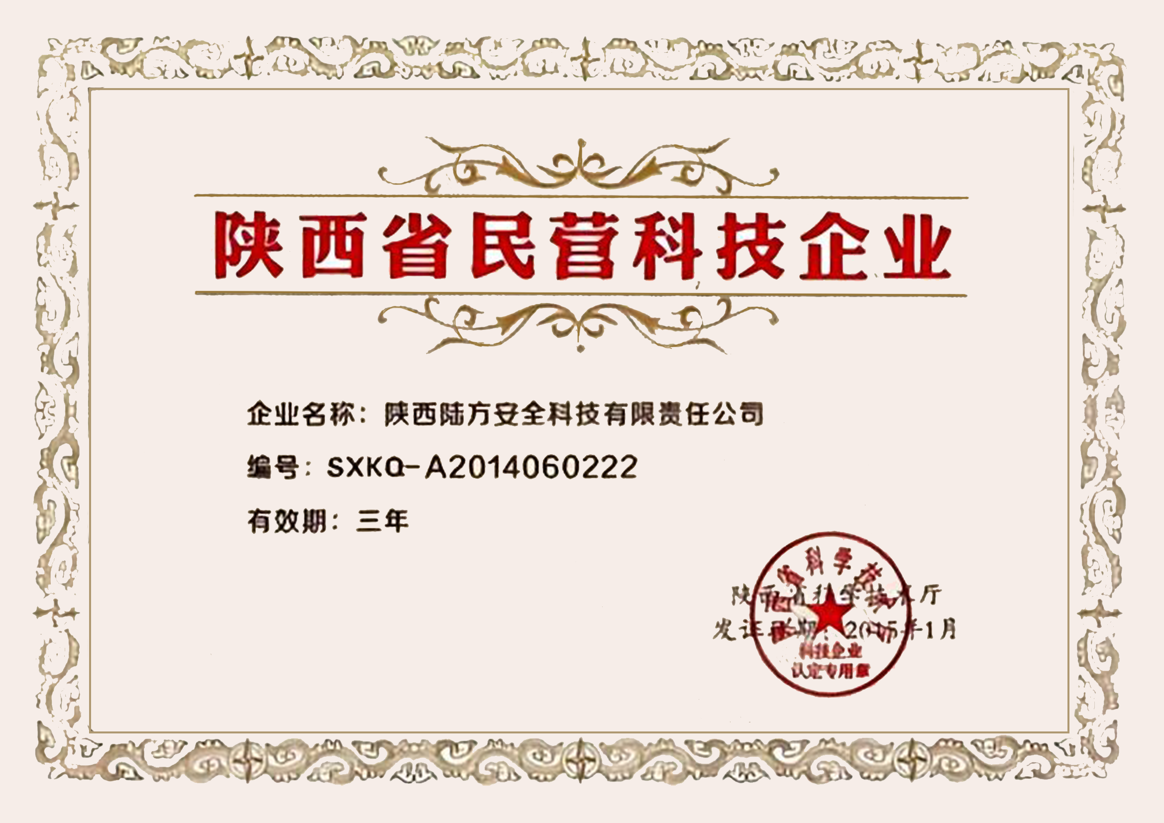 陜西省民營科技企業